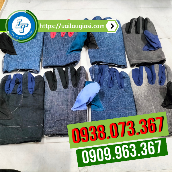 Sỉ giá rẻ găng tay vải bò Sỉ giá rẻ găng tay vải bò