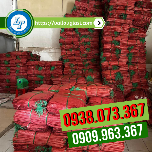 Kho sỉ bao tải dứa màu đỏ Kho sỉ bao tải dứa màu đỏ