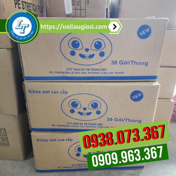 Sỉ lẻ thùng khăn ướt gấu trúc Sỉ lẻ thùng khăn ướt gấu trúc