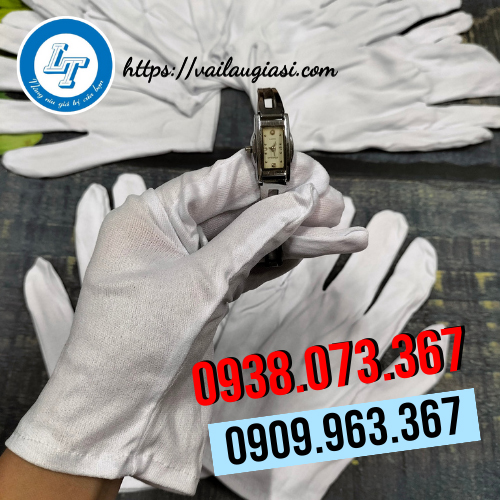 Găng tay vải thun trắng trong trang sức Găng tay vải thun trắng trong trang sức