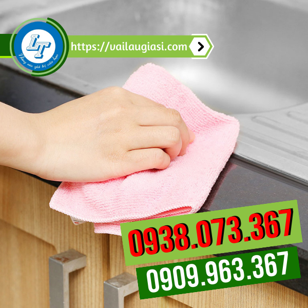 Ứng dụng lau bếp của khăn lau microfiber Ứng dụng lau bếp của khăn lau microfiber