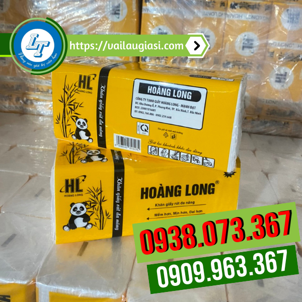 Thiết kế bao bì của khăn giấy rút Hoàng Long Thiết kế bao bì của khăn giấy rút Hoàng Long