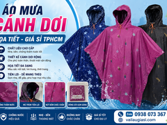 ÁO MƯA CÁNH DƠI HỌA TIẾT GIÁ SỈ TPHCM