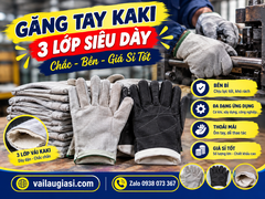 Bán Găng Tay Kaki 3 Lớp Siêu Dày Chắc Giá Sỉ Tốt