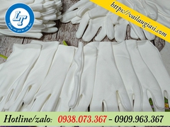 CHUYÊN BỎ SỈ GĂNG TAY THUN PE TRẮNG GIÁ RẺ HCM