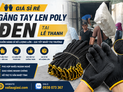 GIÁ SỈ RẺ CHO GĂNG TAY LEN POLY ĐEN TẠI LÊ THANH