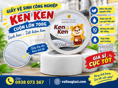 Giấy Vệ Sinh Công Nghiệp Ken Ken Cuộn Lớn 700g Cho Xí Nghiệp