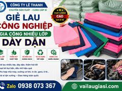 Giẻ Lau Công Nghiệp Gia Công Nhiều Lớp Dày Dặn