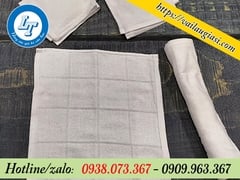 KHĂN LAU COTTON TRẮNG 28CM SỈ RẺ HCM