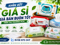 KHĂN ƯỚT GIÁ SỈ GIÁ BÁN BUÔN TỐT TRÊN THỊ TRƯỜNG HCM