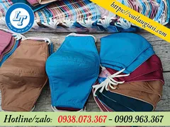 LỐC 10 CHIẾC SỈ 100 CHIẾC KHẨU TRANG VẢI CHE NẮNG MŨI CAO