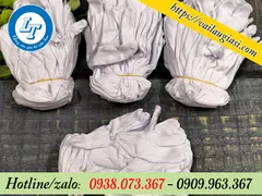NGUỒN HÀNG SỈ LỚN GĂNG TAY VẢI THUN TRẮNG GIÁ RẺ