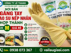 Nơi Bán Găng Tay Cao Su Nếp Nhăn Hợp Thành Size M Giá Rẻ