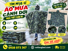 Tìm Mua Sỉ Áo Mưa Cánh Dơi Họa Tiết Rằn Ri