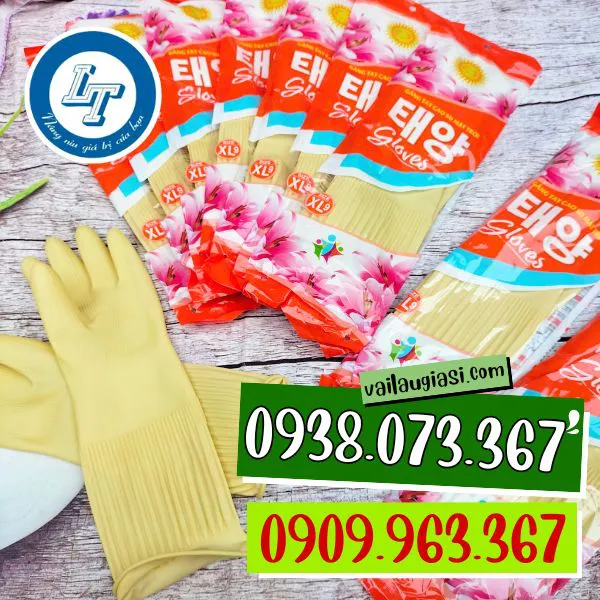 GĂNG TAY CAO SU MẶT TRỜI