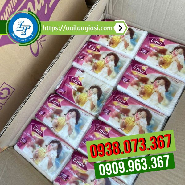 Khăn giấy vuông emos thùng 30 gói Khăn giấy vuông emos thùng 30 gói