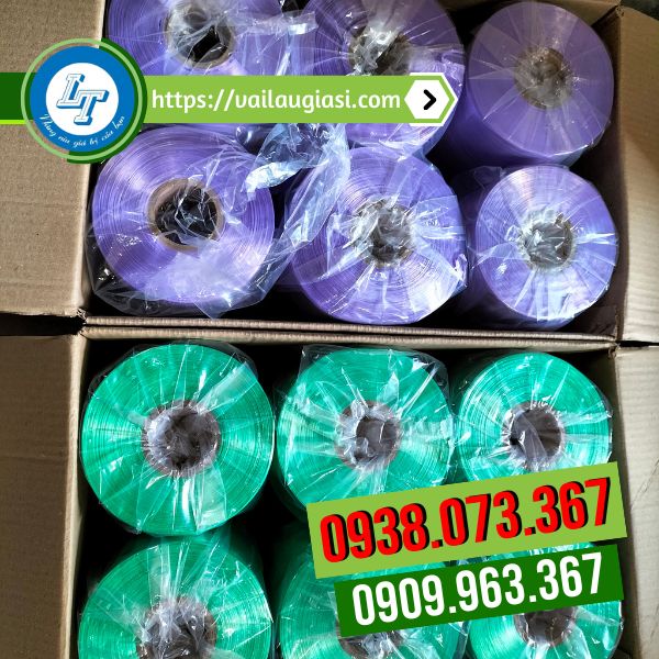 Đóng thùng 12 cuộn dây nilon cột máy Đóng thùng 12 cuộn dây nilon cột máy