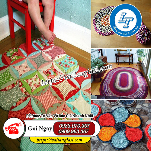 Thảm lau chất lượng từ vải vụn Thảm lau chất lượng từ vải vụn