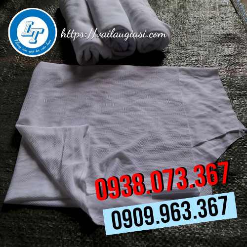 Giẻ lau vải lau màu trắng Giẻ lau vải lau màu trắng