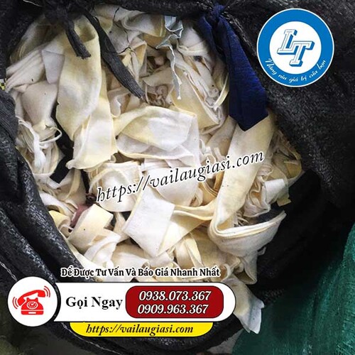 Vải vụn cotton trắng Vải vụn cotton trắng