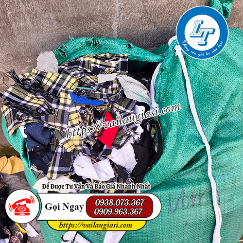 Vải vụn đóng bao 50kg Vải vụn đóng bao 50kg