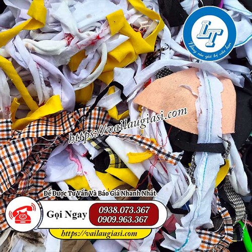 Vải vụn 3cm nhiều màu Vải vụn 3cm nhiều màu