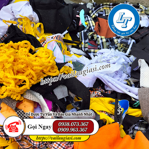 Vải vụn làm nguyên liệu dồn bao cát, đốt lò hơi Vải vụn làm nguyên liệu dồn bao cát, đốt lò hơi