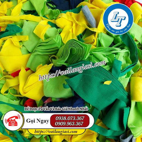 Vải vụn được cắt có kích thước từ 1cm đến 3cm