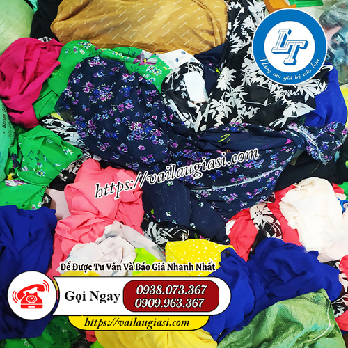 Vải vụn từ cây vải tồn có giá thành cao Vải vụn từ cây vải tồn có giá thành cao