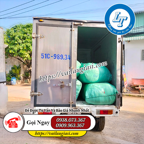 Xe giao hàng vải lau cho khách Xe giao hàng vải lau cho khách