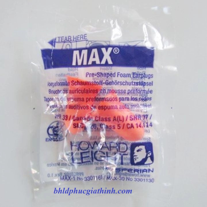 NÚT TAI CHỐNG ỒN BỘT XỐP PU HONEYWELL MAX 1 DÙNG MỘT LẦN