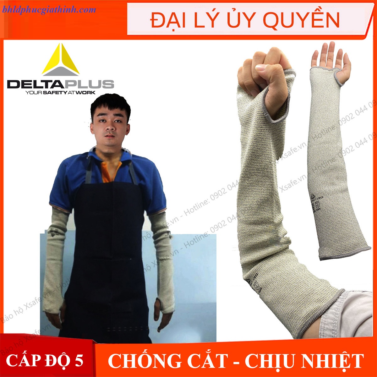 Ống tay chống cắt chịu nhiệt Delta plus Venicut 5M