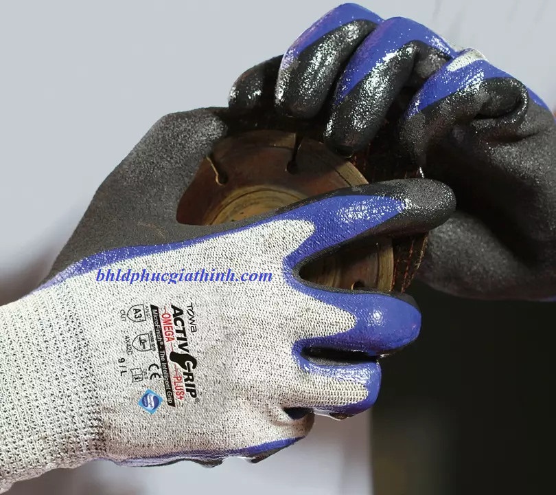 GĂNG TAY CHỐNG CẮT & CHỐNG DẦU TOWA ACTIVGRIP OMEGA PLUS 541 NHẬT BẢN