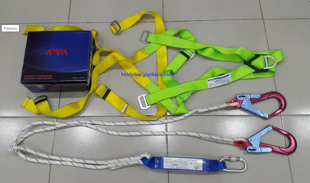 Dây an toàn toàn thân Adela H4501 kết hợp dây treo giảm sóc 2 móc nhôm EW71052