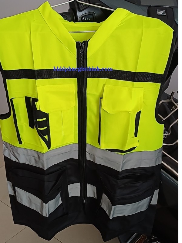 Áo bảo hộ ghi lê phản quang cao cấp dành cho kỹ sư
