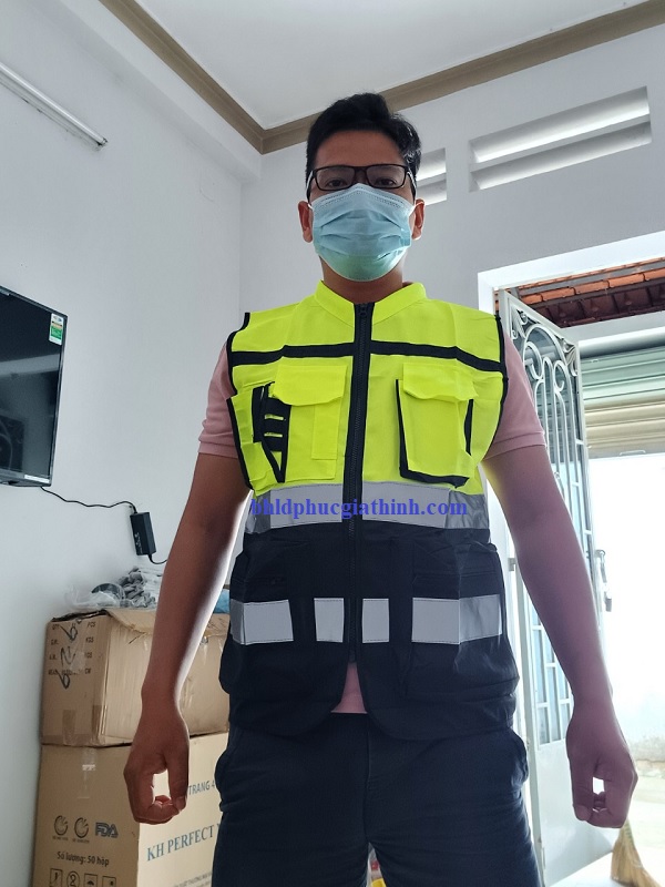 Áo bảo hộ ghi lê phản quang cao cấp dành cho kỹ sư