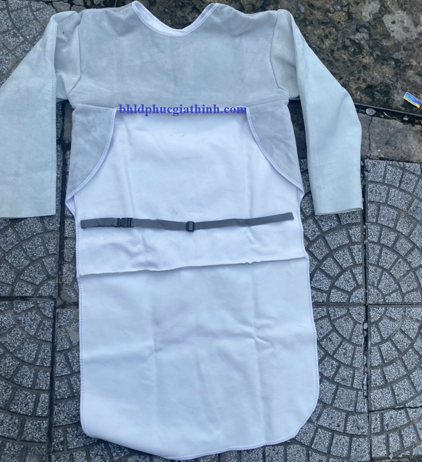 Áo khoát da bò chịu nhiệt dùng cho thợ hàn