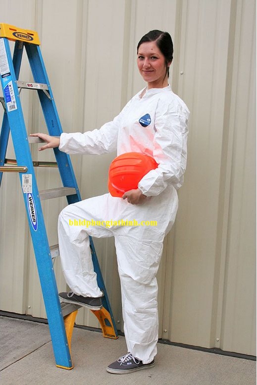 Bộ áo liền quần phòng dịch chống hoá chất Dupont Tyvek 400