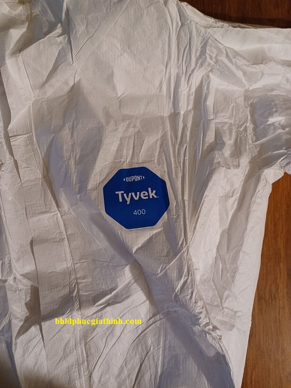 Bộ áo liền quần phòng dịch chống hoá chất Dupont Tyvek 400