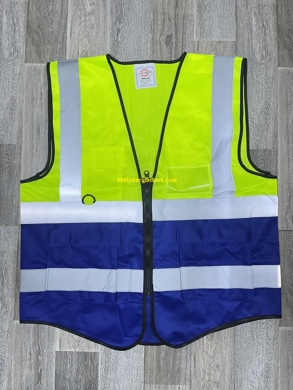 Áo lưới phản quang cao cấp có túi