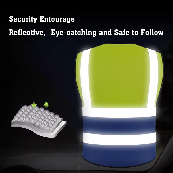 Áo lưới phản quang cao cấp có túi