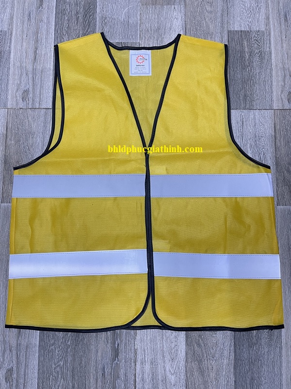 Áo lưới phản quang cao cấp 2 sọc phản quang ngang