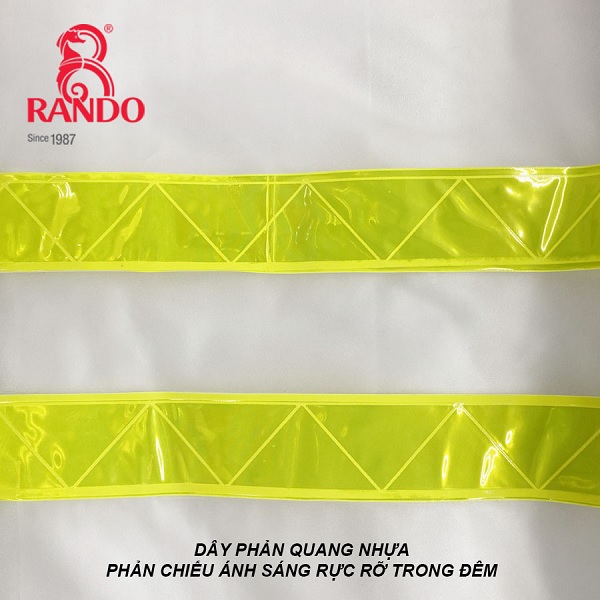 Áo mưa bộ RANDO cao cấp chất liệu PVC may phản quang