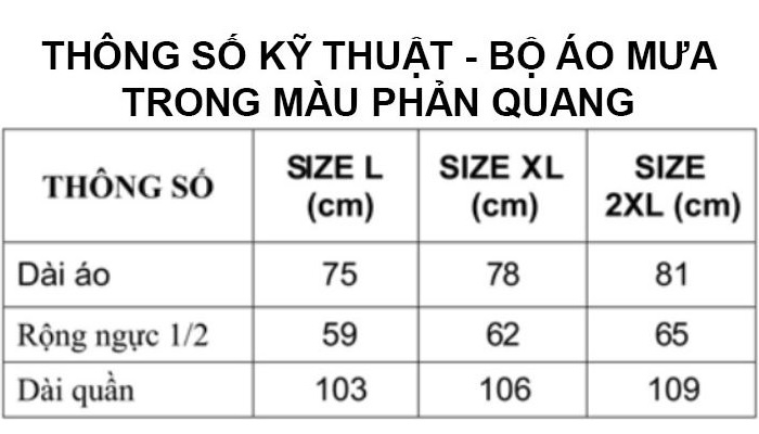 Áo mưa bộ RANDO cao cấp chất liệu PVC may phản quang
