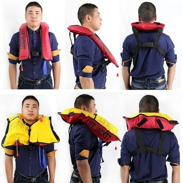 Áo phao bơm hơi tự động Life Jacket chất liệu vải TPU