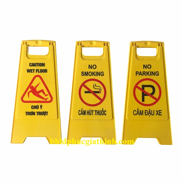 Biển cảnh báo Cấm Hút Thuốc biển chữ A dạng gấp