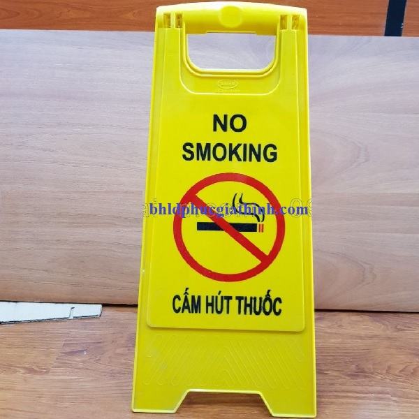 Biển cảnh báo Cấm Hút Thuốc biển chữ A dạng gấp