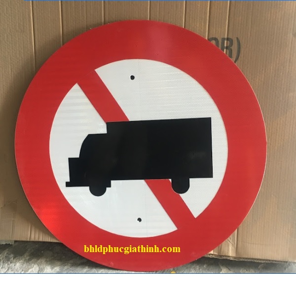 Biển báo giao thông P.106 cấm xe tải có phản quang