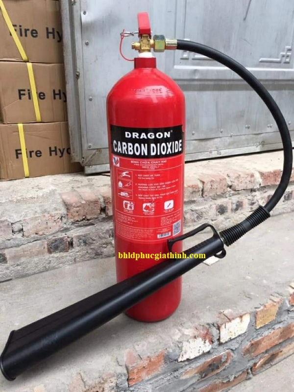 Bình chữa cháy 5kg khí CO2 Dragon MT5 có tem kiểm định