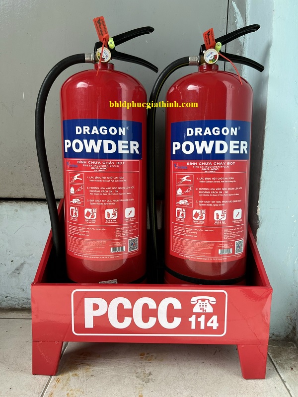 Bình chữa cháy 8Kg bột khô ABC Dragon MFZL8 có tem kiểm định